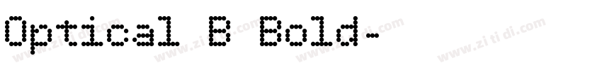 Optical B Bold字体转换